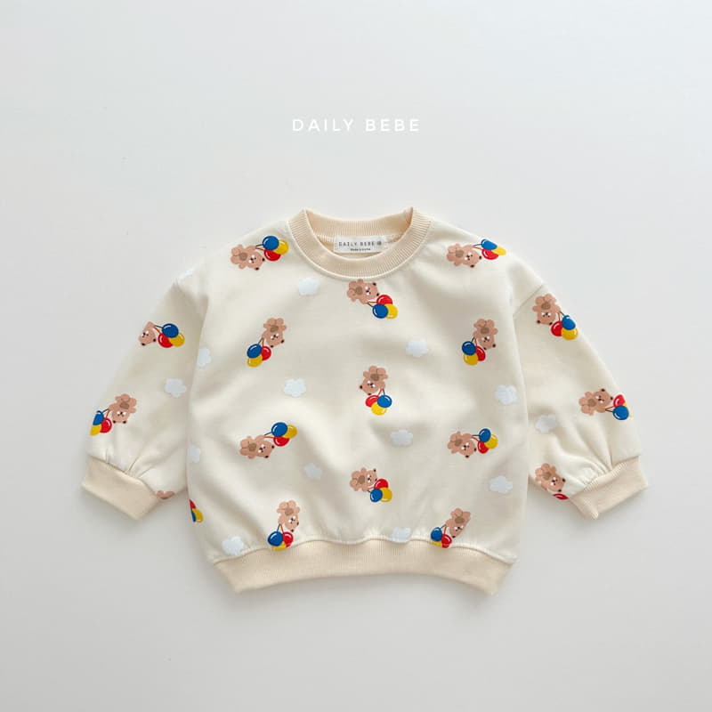 Daily Bebe - Korean Children Fashion - #childofig - Balloon Bear Rabbit Top Bottom Set - 2