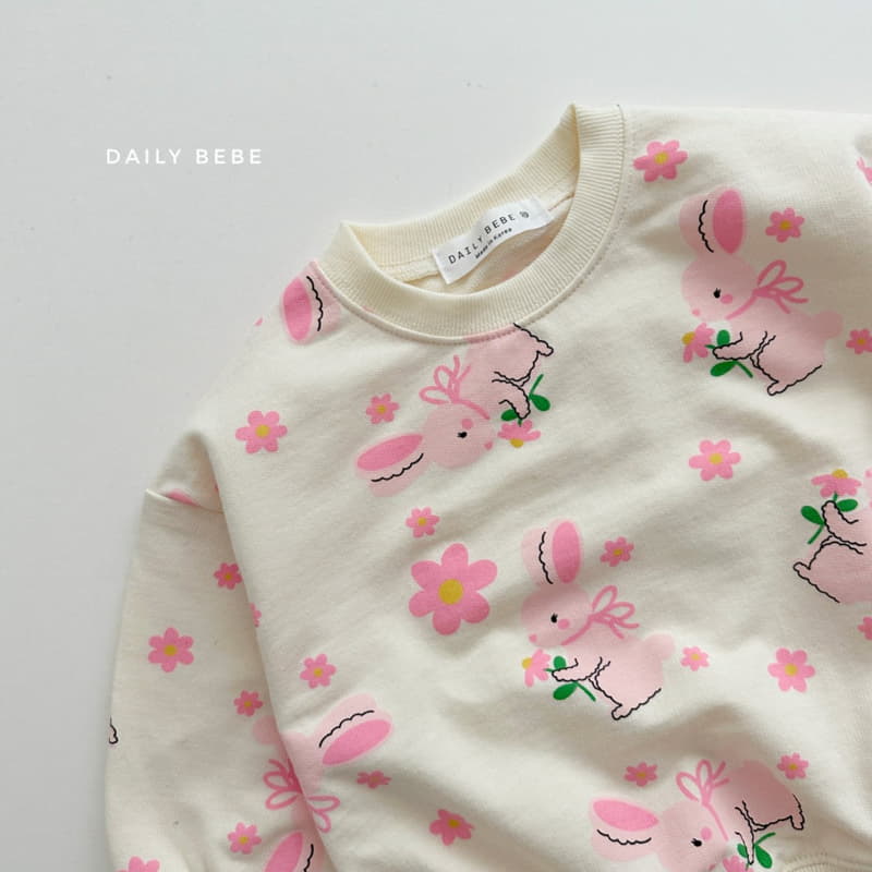 Daily Bebe - Korean Children Fashion - #childofig - Bear Shorts Top Bottom Set - 4