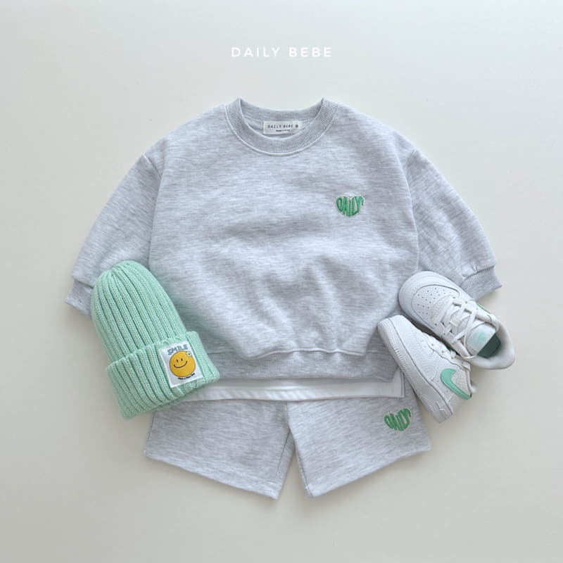 Daily Bebe - Korean Children Fashion - #designkidswear - Heart Embroidery Shorts Top Bottom SET - 3