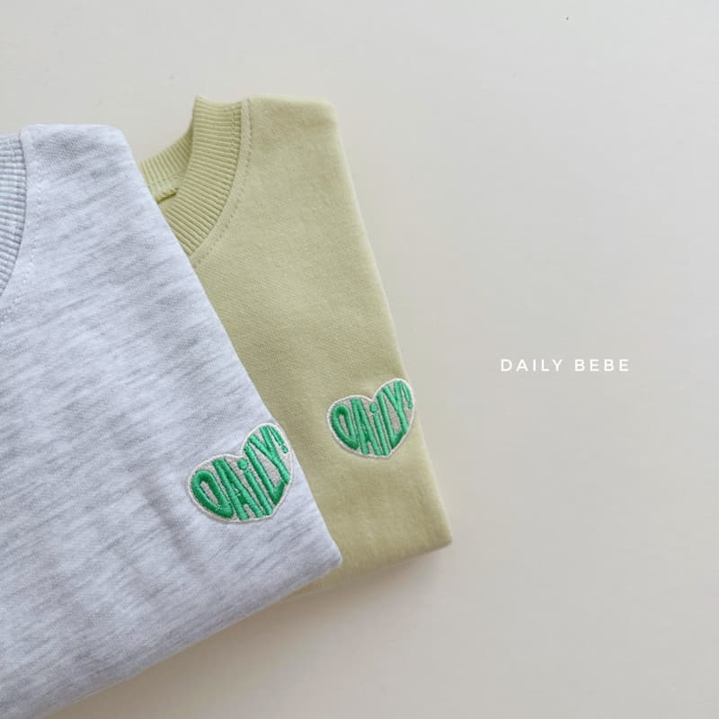 Daily Bebe - Korean Children Fashion - #designkidswear - Heart Embroidery Shorts Top Bottom SET - 4