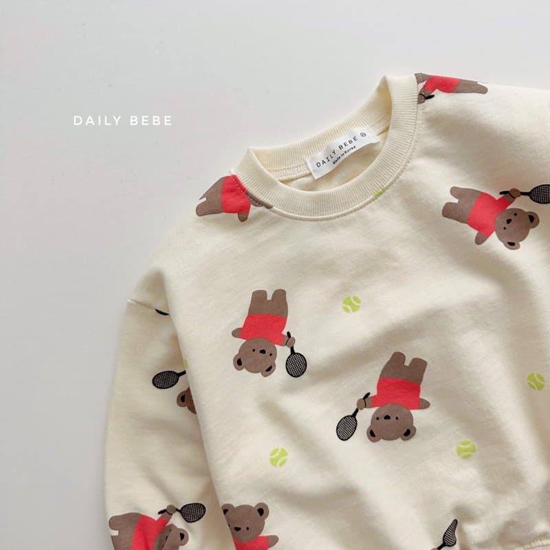 Daily Bebe - Korean Children Fashion - #kidsshorts - Bear Shorts Top Bottom Set - 8
