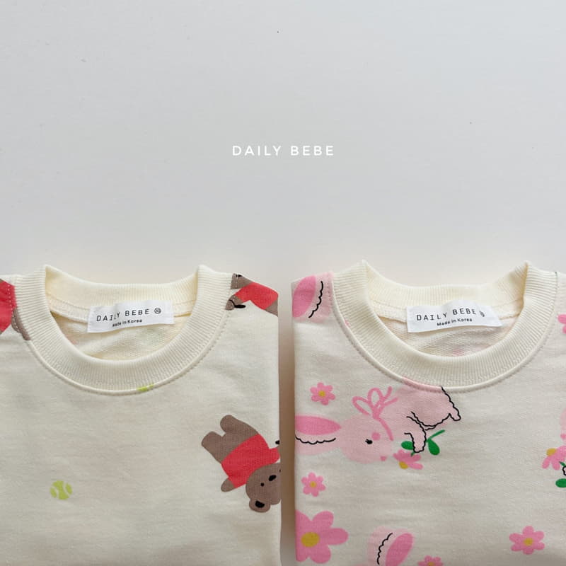 Daily Bebe - Korean Children Fashion - #kidzfashiontrend - Bear Shorts Top Bottom Set - 10