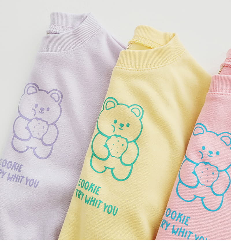 Daily Daily - Korean Children Fashion - #discoveringself - Cookie Bear Top Bottom Set - 4
