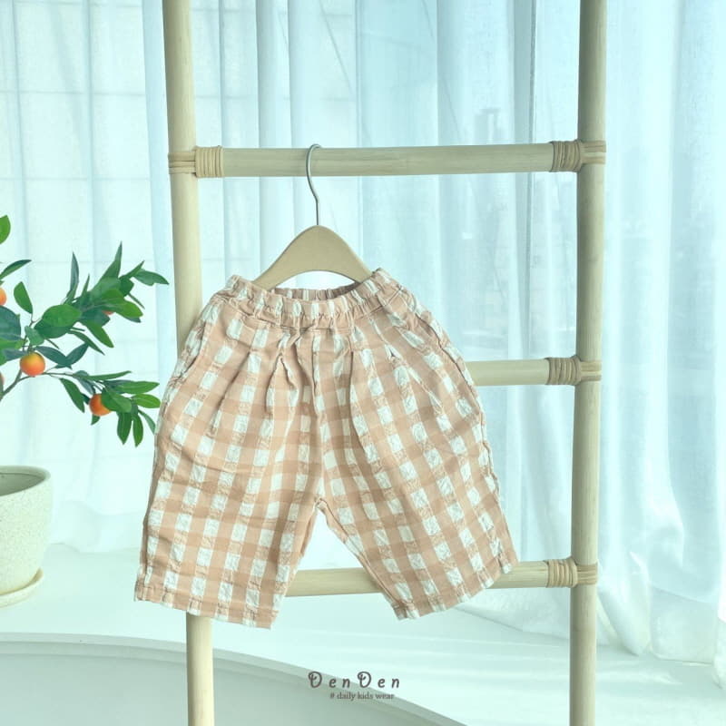 Denden - Korean Children Fashion - #Kfashion4kids - Pintuck Check Pants - 2