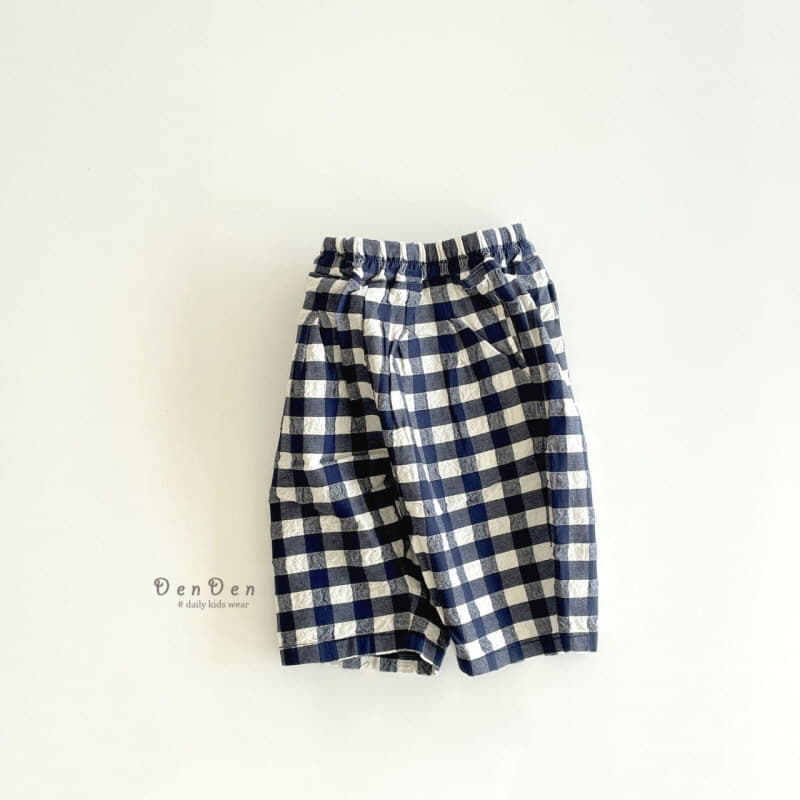 Denden - Korean Children Fashion - #littlefashionista - Pintuck Check Pants - 3