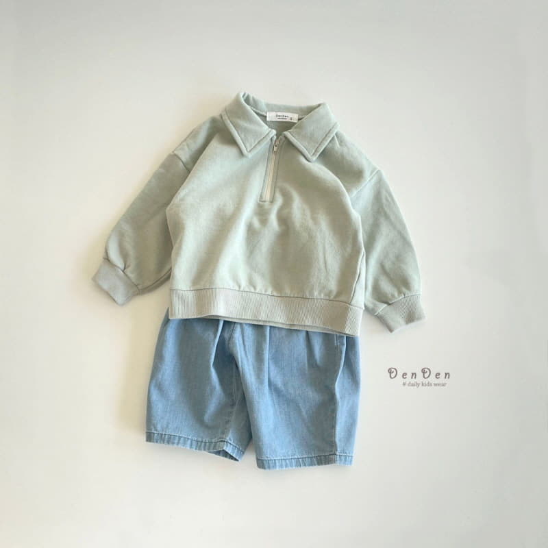 Denden - Korean Children Fashion - #minifashionista - Blan Zip-up Tee Long Sleeves - 8