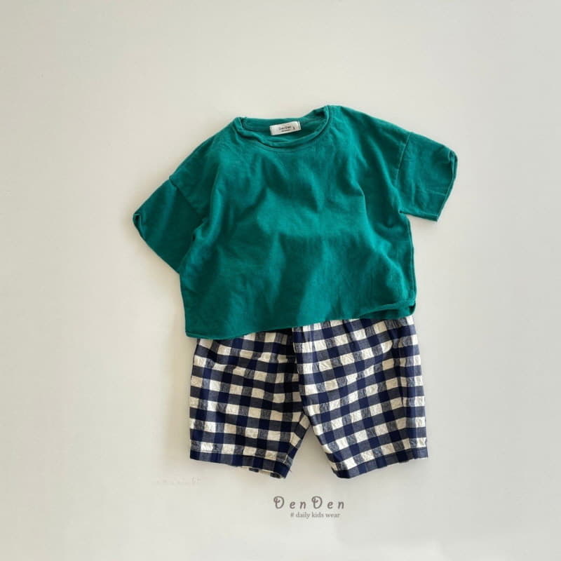 Denden - Korean Children Fashion - #prettylittlegirls - Pintuck Check Pants - 6