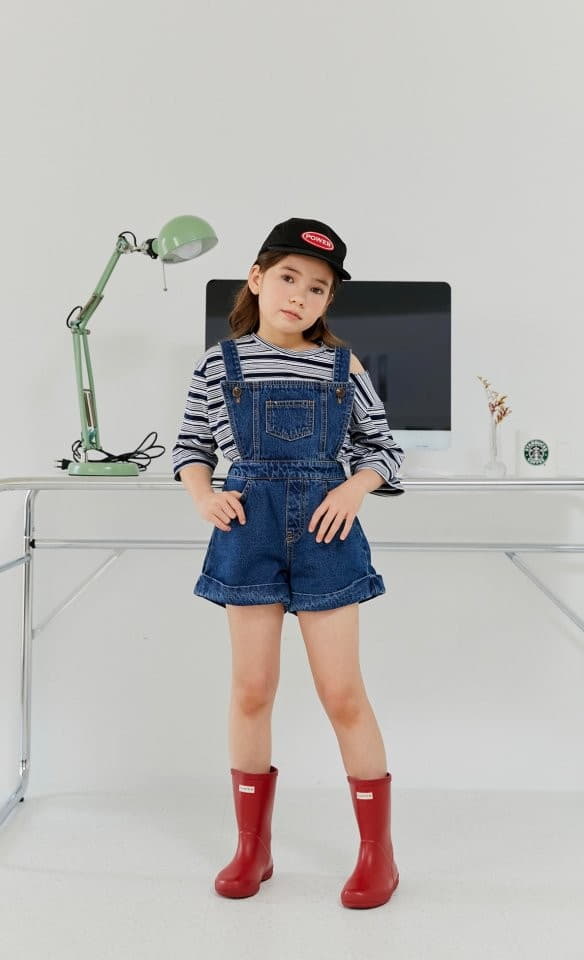 Dore Dore - Korean Children Fashion - #Kfashion4kids - Choco Dungarees Shorts - 3
