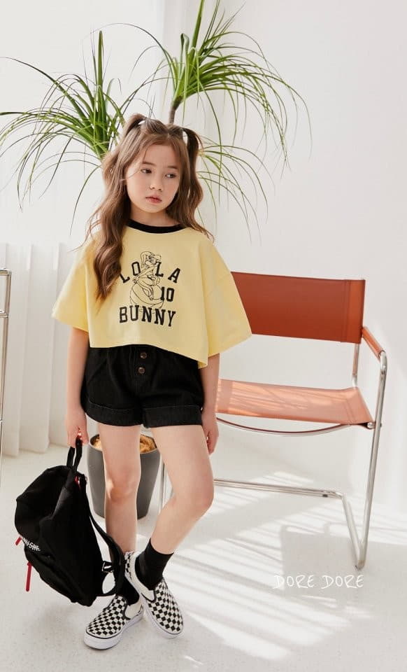 Dore Dore - Korean Children Fashion - #childofig - Bunny Crop Tee - 2