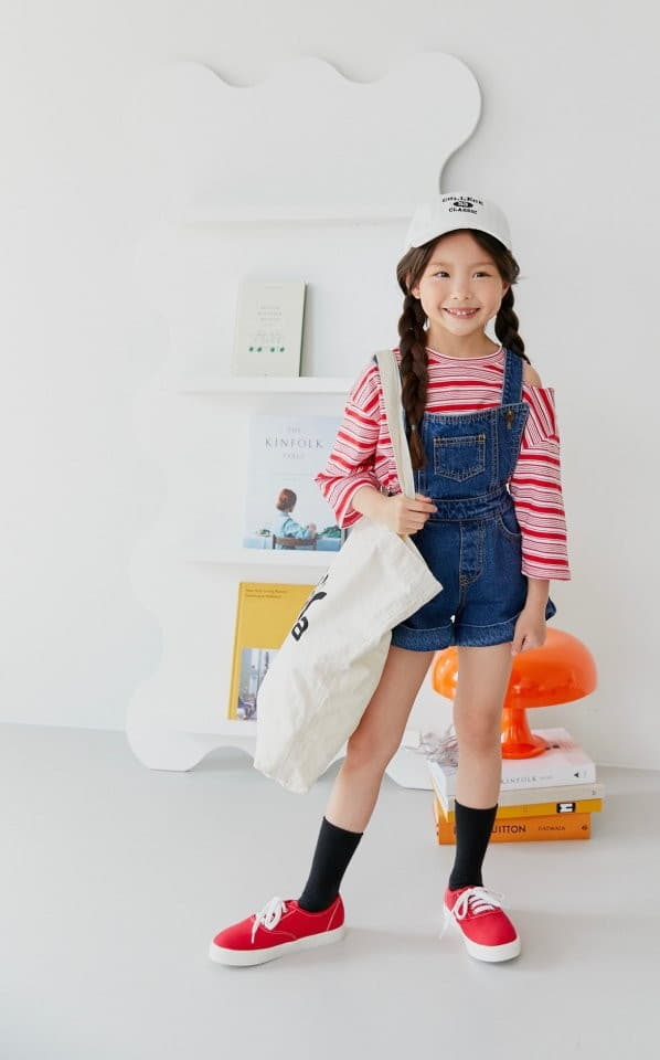 Dore Dore - Korean Children Fashion - #childofig - Choco Dungarees Shorts - 11