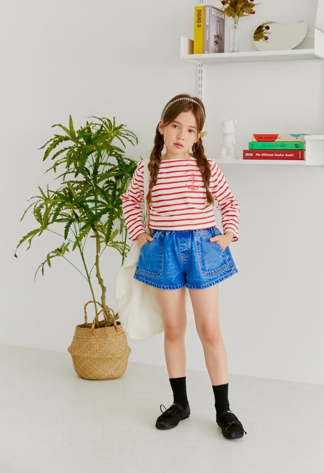 Dore Dore - Korean Children Fashion - #childrensboutique - Marine Crop Tee - 9