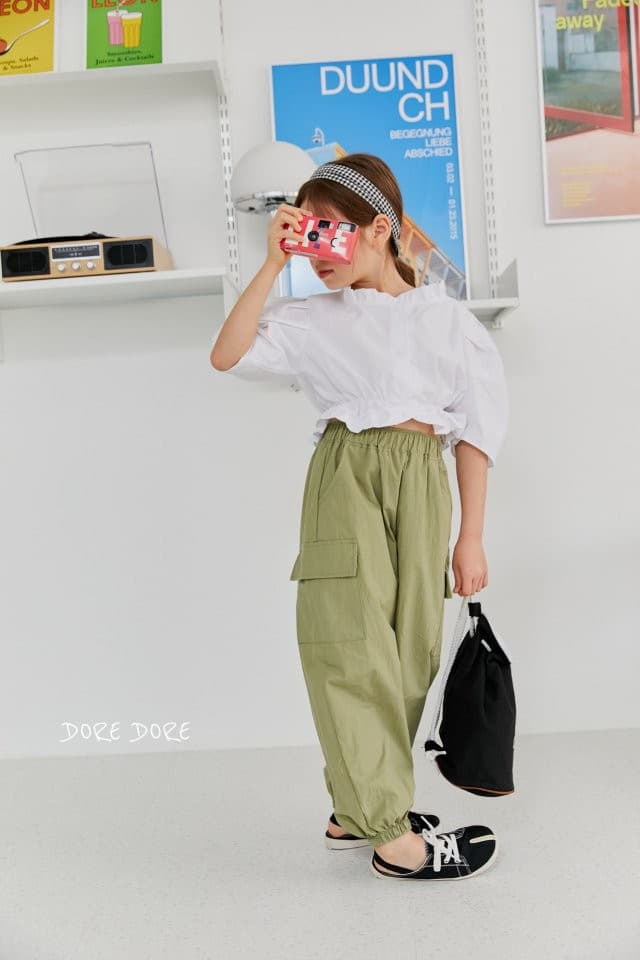 Dore Dore - Korean Children Fashion - #designkidswear - Square Frill Blouse - 2