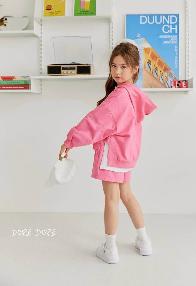 Dore Dore - Korean Children Fashion - #designkidswear - Unbal Crop Hoody Zip-up - 11
