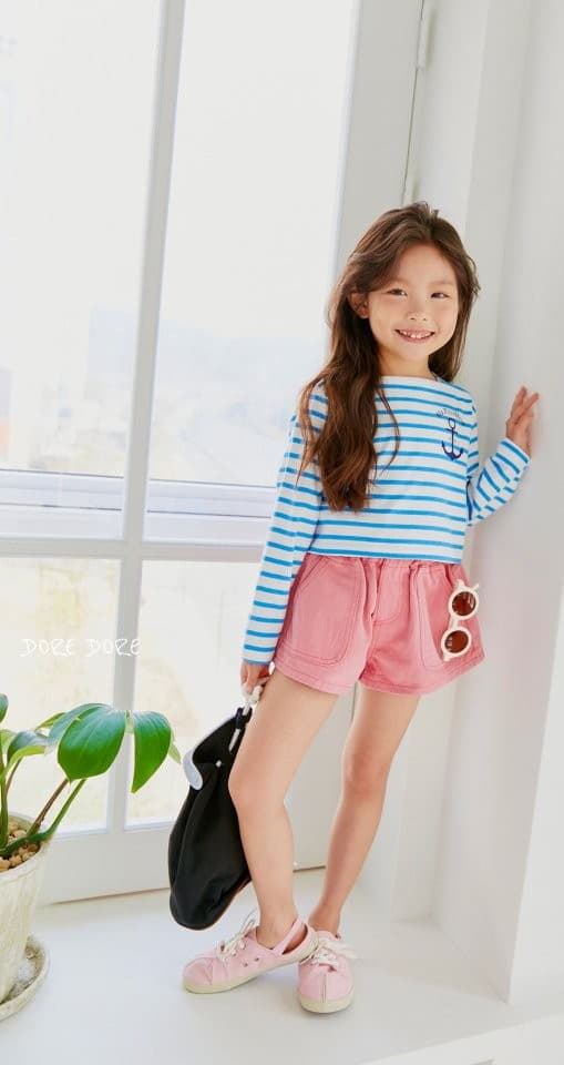 Dore Dore - Korean Children Fashion - #designkidswear - Marine Crop Tee - 10