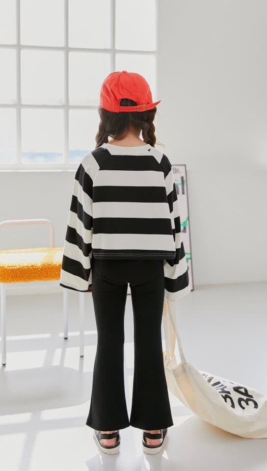 Dore Dore - Korean Children Fashion - #designkidswear - Stripes Crop Tee - 9