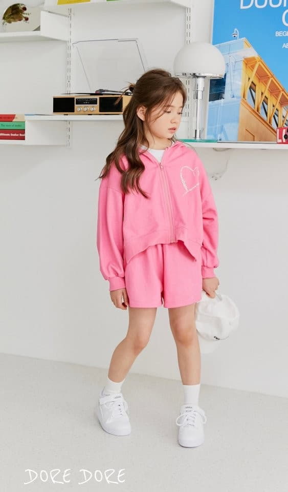 Dore Dore - Korean Children Fashion - #discoveringself - Unbal Crop Hoody Zip-up - 12