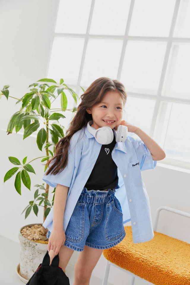 Dore Dore - Korean Children Fashion - #fashionkids - Heart Crop Tee - 2
