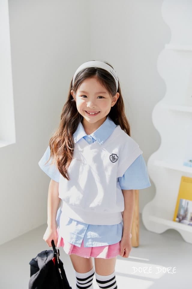 Dore Dore - Korean Children Fashion - #fashionkids - Mini Embroidery Vest - 11