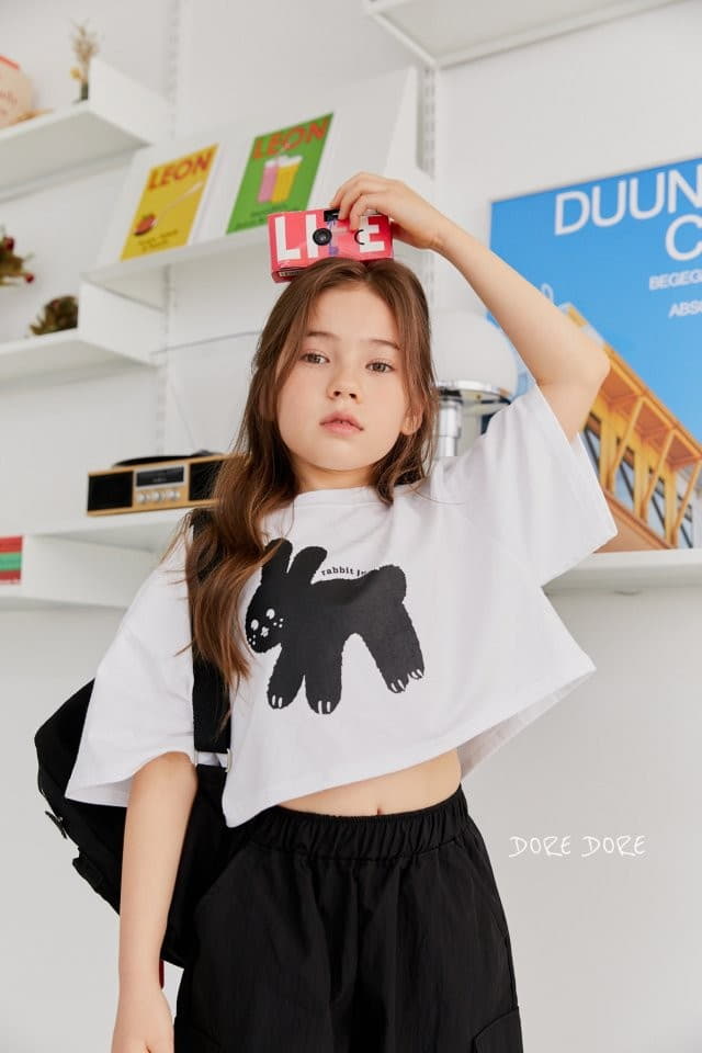 Dore Dore - Korean Children Fashion - #fashionkids - Rabbit Crop Tee - 2