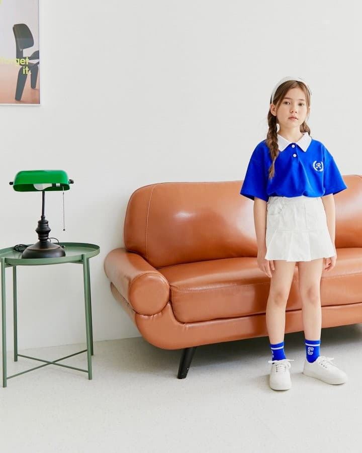 Dore Dore - Korean Children Fashion - #kidsshorts - R Embrodiery Tee - 8