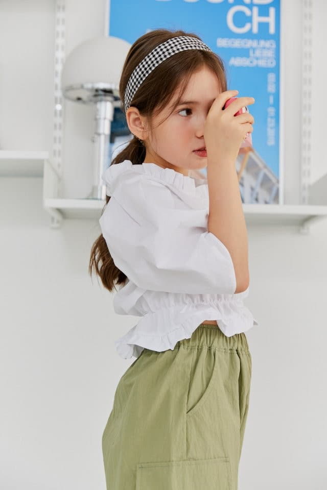 Dore Dore - Korean Children Fashion - #kidsstore - Square Frill Blouse - 6