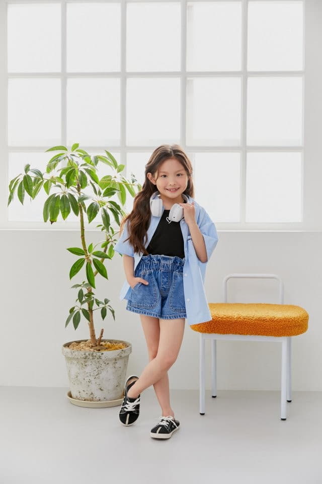 Dore Dore - Korean Children Fashion - #kidsshorts - Heart Crop Tee - 4