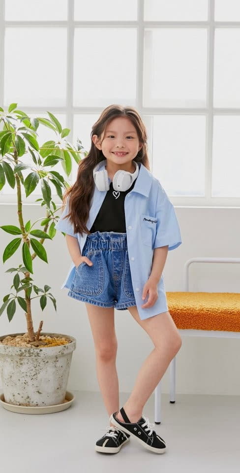 Dore Dore - Korean Children Fashion - #kidzfashiontrend - Heart Crop Tee - 5