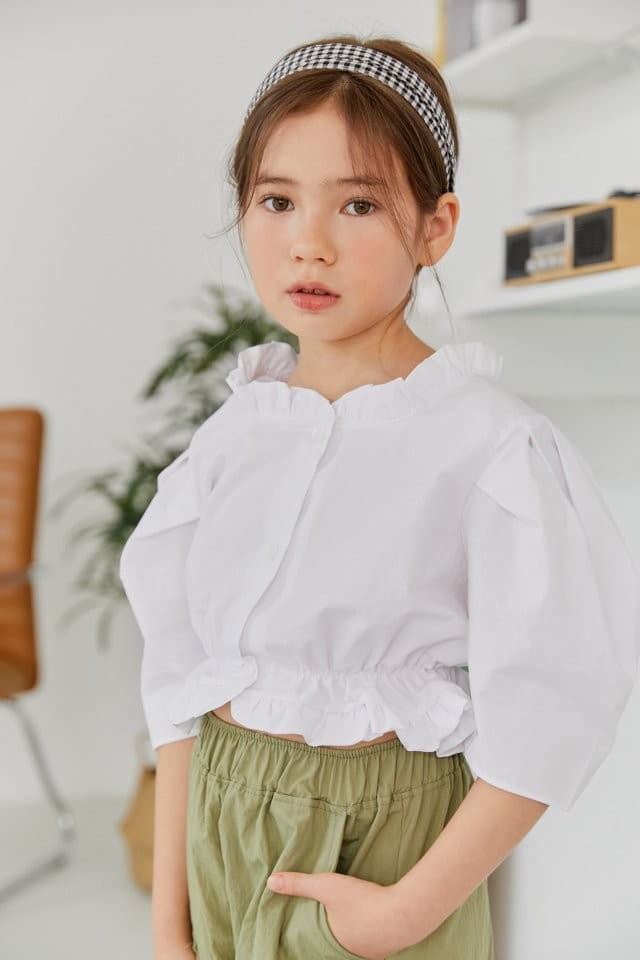 Dore Dore - Korean Children Fashion - #littlefashionista - Square Frill Blouse - 9