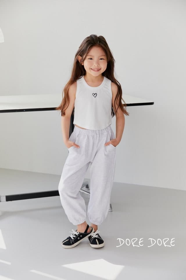 Dore Dore - Korean Children Fashion - #littlefashionista - Heart Crop Tee - 7