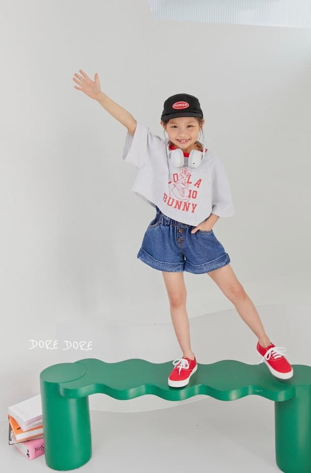Dore Dore - Korean Children Fashion - #magicofchildhood - Bunny Crop Tee - 12