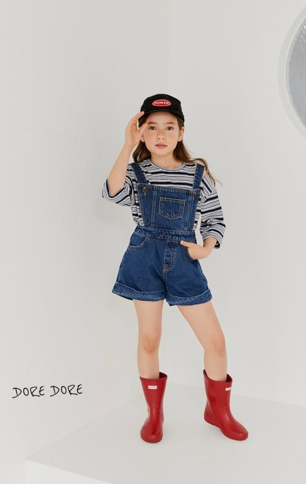 Dore Dore - Korean Children Fashion - #magicofchildhood - Pappy Slit Stripes Tee - 11