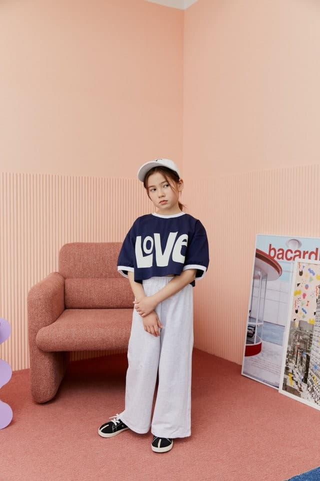 Dore Dore - Korean Children Fashion - #magicofchildhood - Love Color Crop Tee - 6