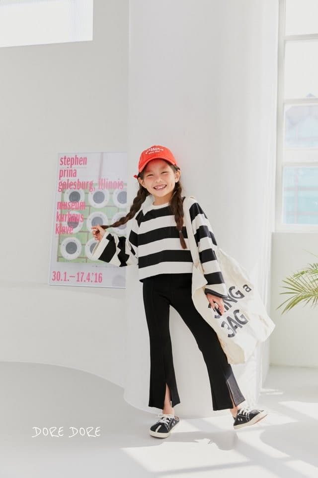 Dore Dore - Korean Children Fashion - #magicofchildhood - Stripes Crop Tee