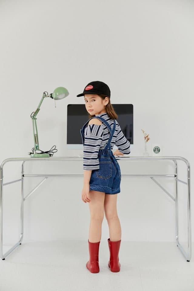 Dore Dore - Korean Children Fashion - #magicofchildhood - Choco Dungarees Shorts - 5
