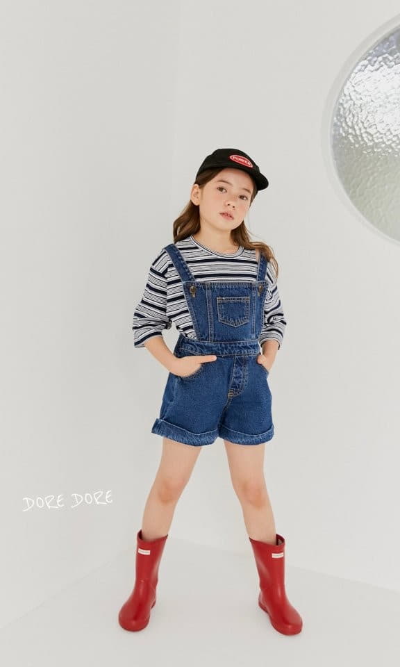 Dore Dore - Korean Children Fashion - #minifashionista - Pappy Slit Stripes Tee - 12