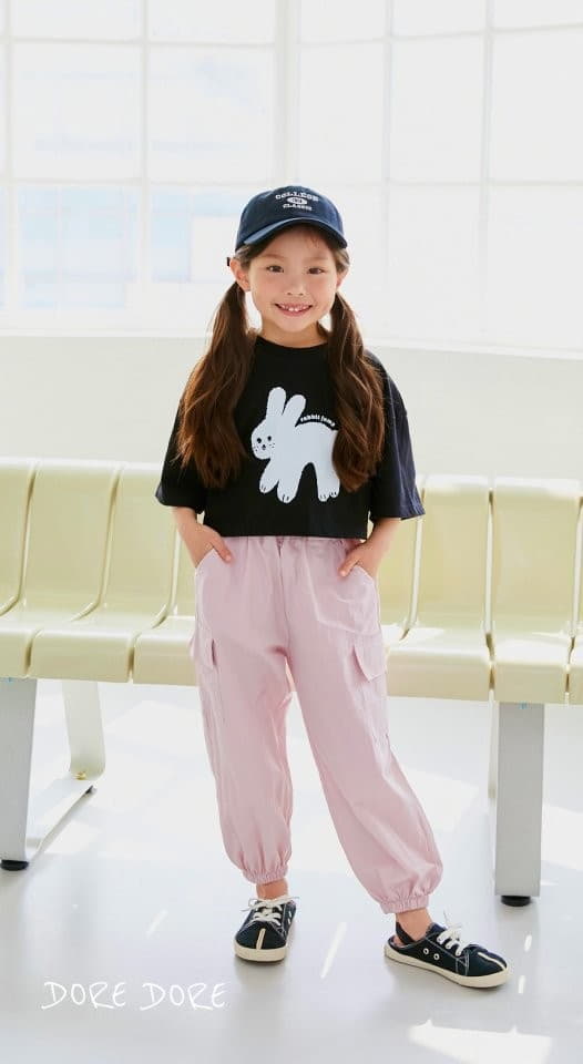 Dore Dore - Korean Children Fashion - #prettylittlegirls - Rabbit Crop Tee - 10