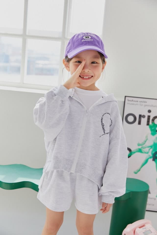Dore Dore - Korean Children Fashion - #prettylittlegirls - Unbal Crop Hoody Zip-up - 5