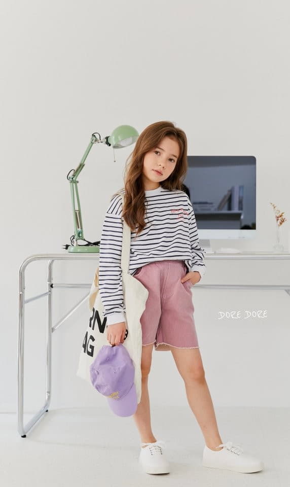 Dore Dore - Korean Children Fashion - #prettylittlegirls - Stripes Tee - 2