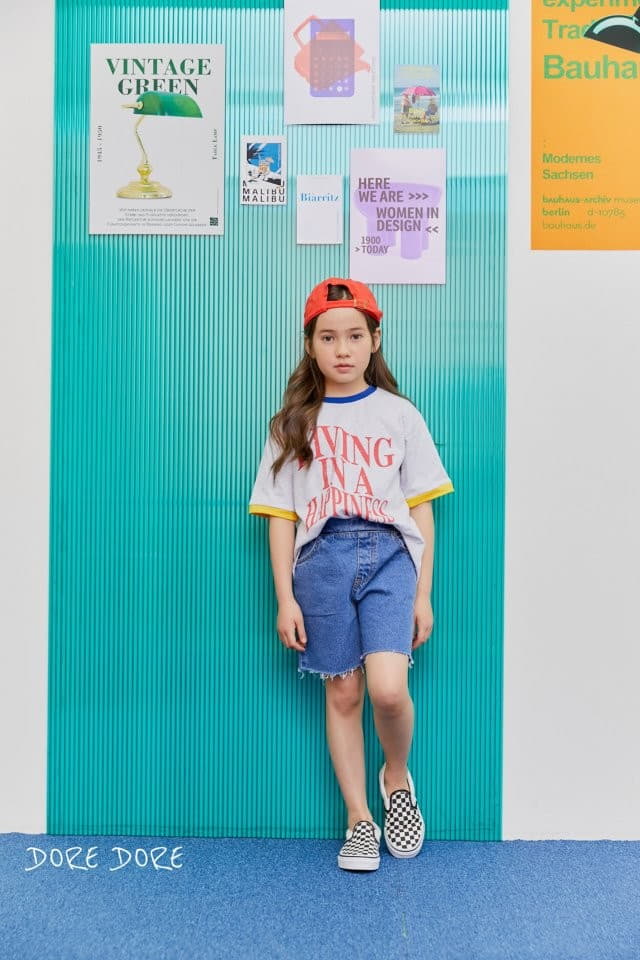 Dore Dore - Korean Children Fashion - #stylishchildhood - Happy Color Tee - 12