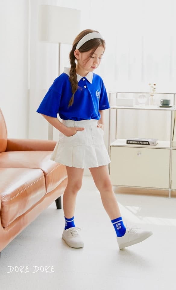 Dore Dore - Korean Children Fashion - #stylishchildhood - R Embrodiery Tee - 2