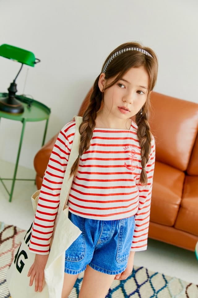 Dore Dore - Korean Children Fashion - #todddlerfashion - Marine Crop Tee - 5