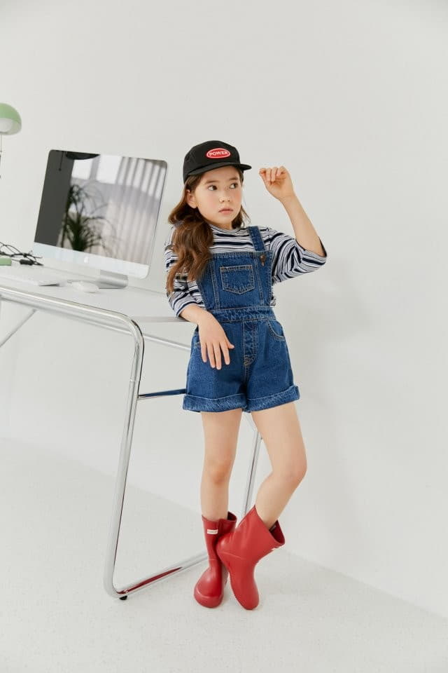 Dore Dore - Korean Children Fashion - #todddlerfashion - Choco Dungarees Shorts - 8