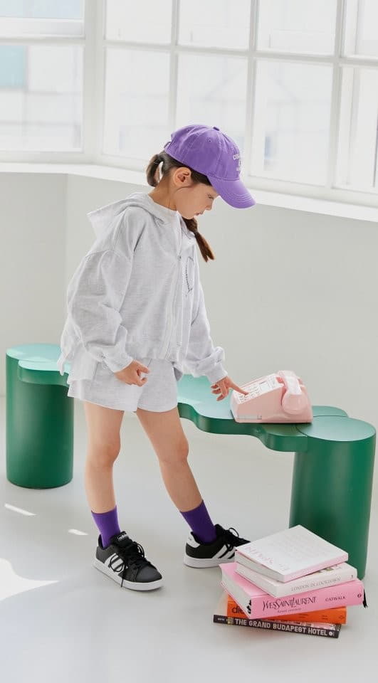 Dore Dore - Korean Children Fashion - #toddlerclothing - Unbal Crop Hoody Zip-up - 7