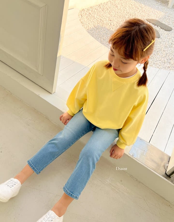 Dsaint - Korean Children Fashion - #Kfashion4kids - Sand Striaght Jeans - 2