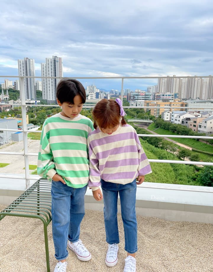 Dsaint - Korean Children Fashion - #Kfashion4kids - Dreaming Stripes Sweatshirt - 9