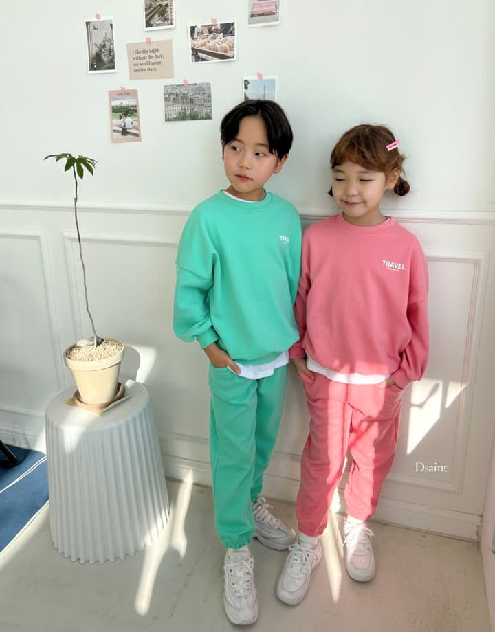 Dsaint - Korean Children Fashion - #Kfashion4kids - Travel Top Pants Shorts Set - 8