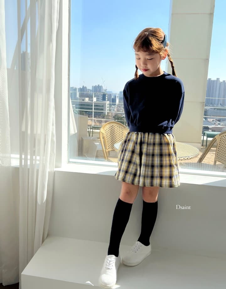 Dsaint - Korean Children Fashion - #Kfashion4kids - Our 2 Check One-piece - 2