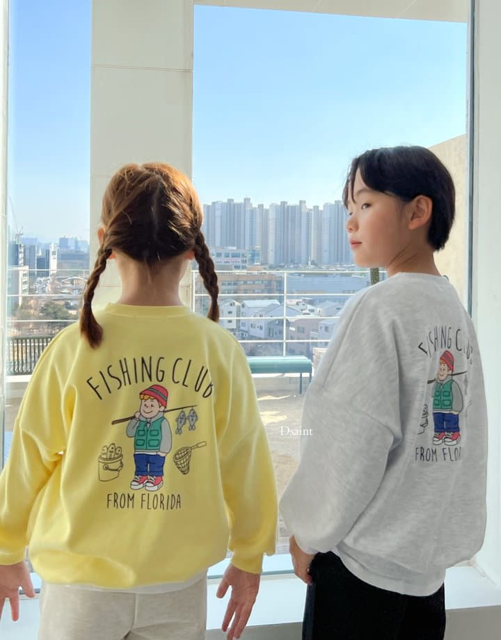 Dsaint - Korean Children Fashion - #childrensboutique - Fishing Club Sweatshirt - 2
