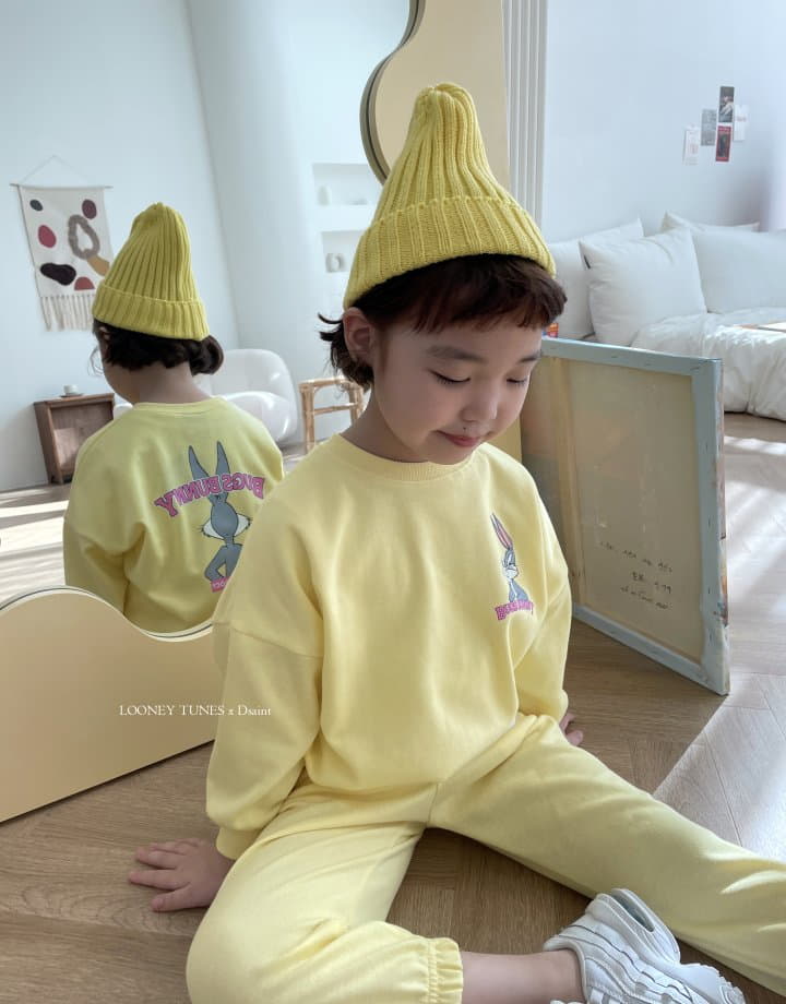Dsaint - Korean Children Fashion - #discoveringself - Box Bunny Top Bottom Set - 6