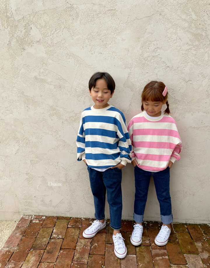 Dsaint - Korean Children Fashion - #designkidswear - Dreaming Stripes Sweatshirt - 4
